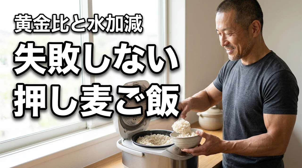 押し麦ご飯の炊き方で失敗したくない!理想の水加減と白米との黄金比を伝授(記事のアイキャッチ画像)