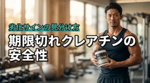 【期限切れはNG？】クレアチンの消費期限と安全性、劣化したサインの判断基準（記事のアイキャッチ画像）