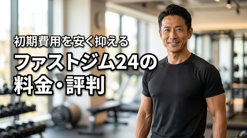 ファストジム24の料金は高い？悪い評判や初期費用を安く抑えるコツを解説