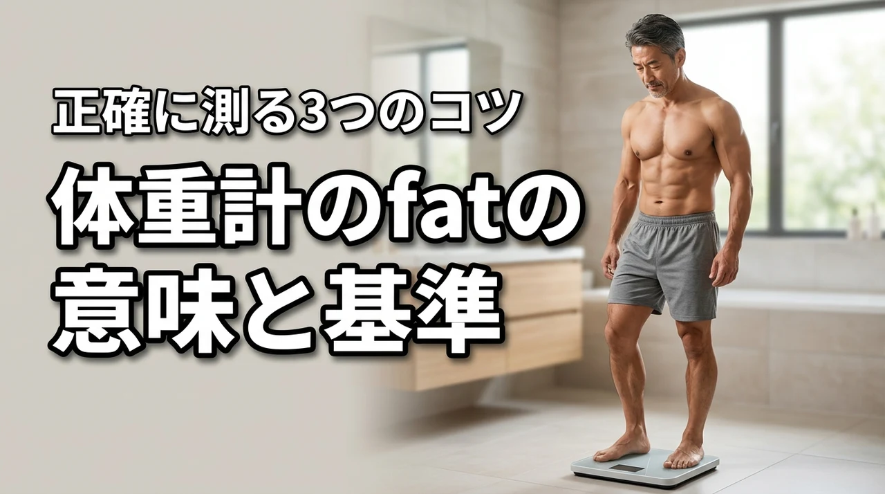 体重計のfatとは何のこと？男女別の理想基準と正確に測る3つのコツを公開（記事のアイキャッチ画像）