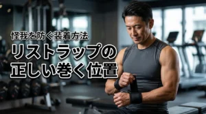 リストラップの巻く位置はどこが正解？手首を保護して怪我を防ぐ正しい装着方法（記事のアイキャッチ画像）