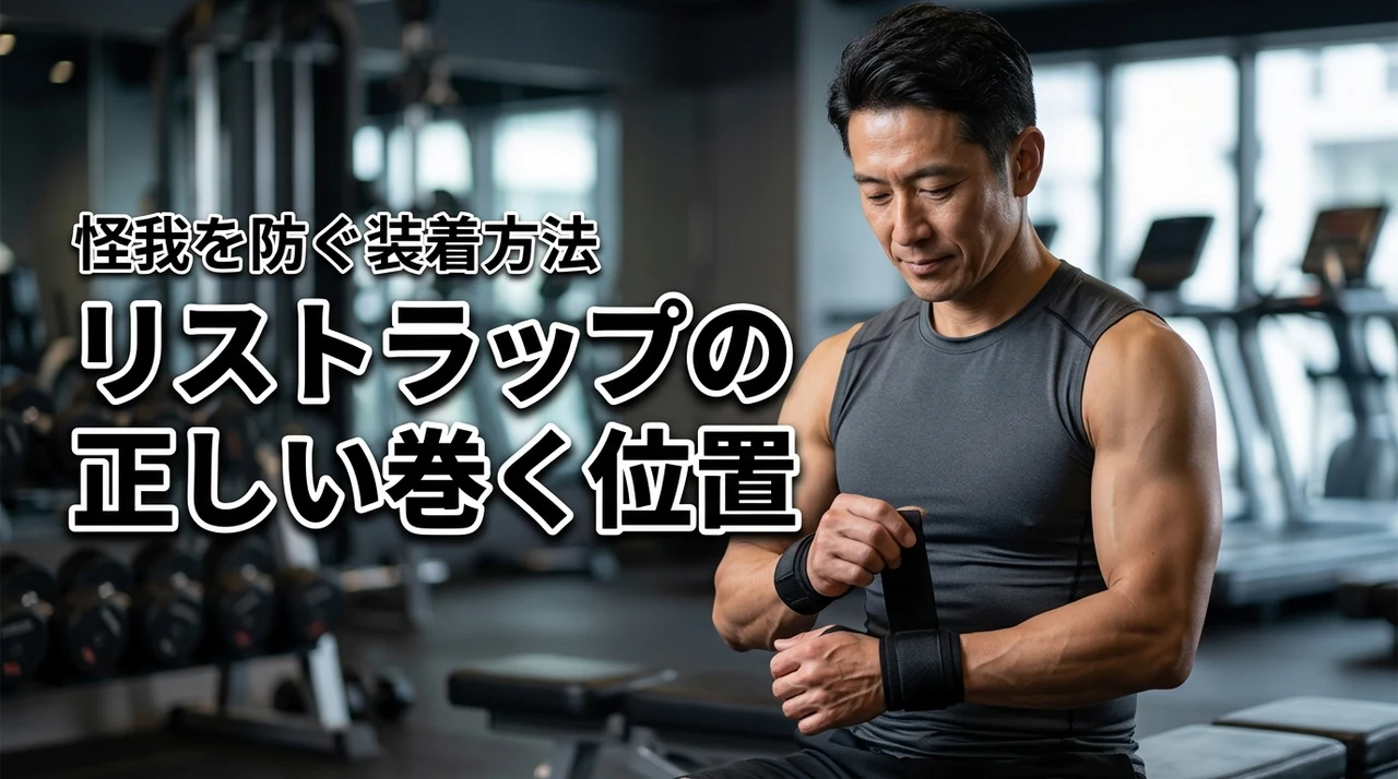 リストラップの巻く位置はどこが正解？手首を保護して怪我を防ぐ正しい装着方法（記事のアイキャッチ画像）
