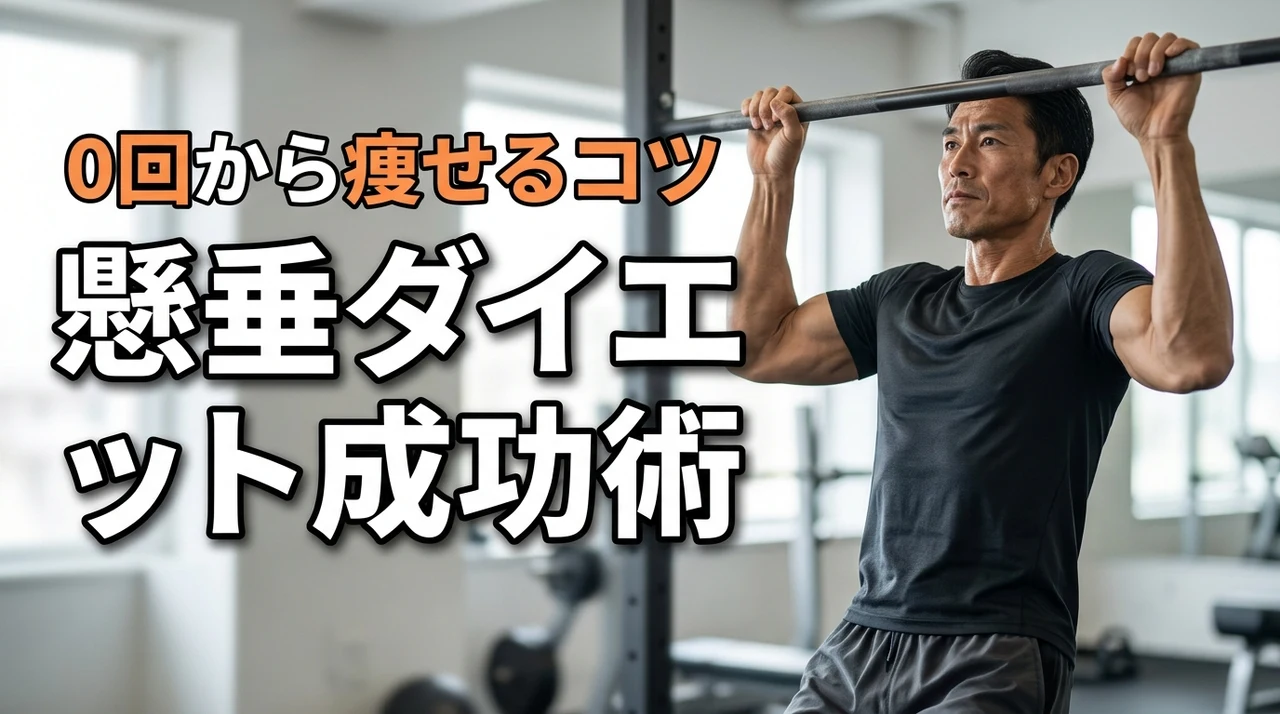懸垂で痩せるのは本当？1回もできない初心者がダイエットに成功するコツ